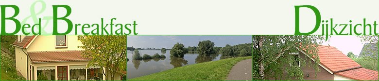 B&B Dijkzicht aan de Waaldijk in het Maas-en-Waalgebied